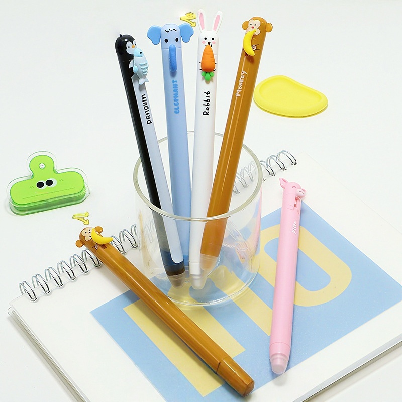 Novelty Animal Topper Erasable - Retractable Eraser Pen Click ulasan dan harga